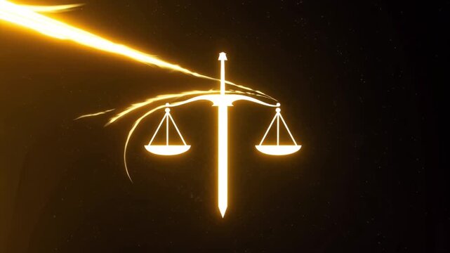4K Ultra HD, hyper-realistic 3D portrait of Themis, blindfolded goddess of justice, isolated on deep black background, dramatic cinematic lighting, subtle gold reflections on scales and sword, slow-mo