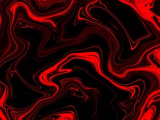 赤と黒の抽象的なマーブル模様の背景素材