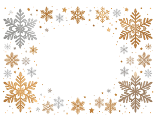snowflakes on a transparent background