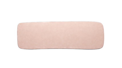 Salmon Pink Textured Rectangular Pad
