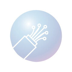 Cable icon design template