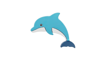 Blue Dolphin Illustration