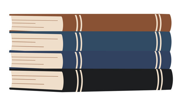 A stack of colorful books 