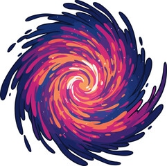 Cosmic Galaxy Nebula Illustration Luxury Vector Art On White Background