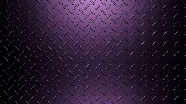 Industrial diamond plate metal with deep purple and black tones