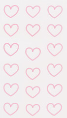 pink hearts background