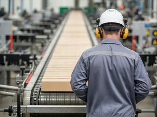 a worker on the production line 