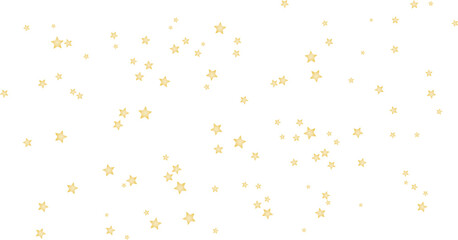 Scattered golden stars on white background celebration, Shiny gold star confetti pattern