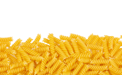Fusilli Fiesta: A vibrant cascade of fusilli pasta spills across the frame, a delightful display of culinary delight.