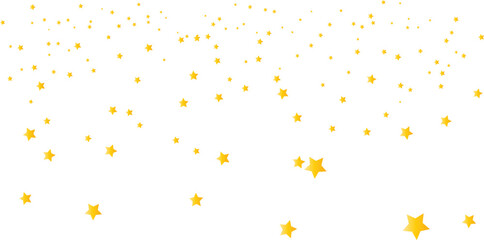Falling gold stars on white background confetti, Glitter gold star celebration background