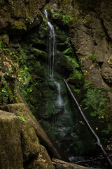 waterfall in the mountains