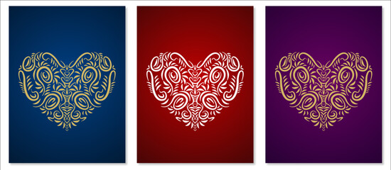 Freehand heart outline used as a background for a love story.