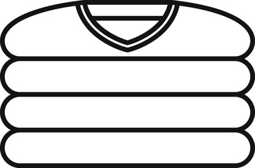 Stack of fresh folded clothes, representing sorted laundry and daily chores