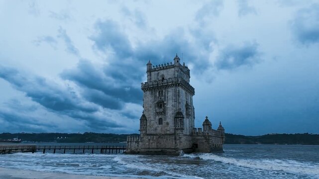 Historic Belem Tower in Lisbon.