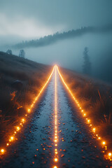 sunrise in the mountains