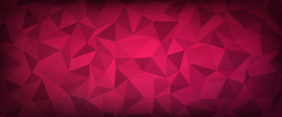 Obraz premium Light Red vector triangle mosaic template. A sample with polygonal shapes. Template for cell phone's backgrounds.