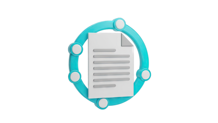 Document Processing and Networked Data Icon