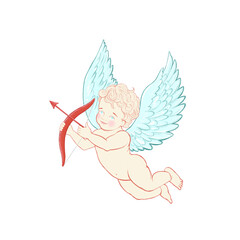 Angel on  transparent background 