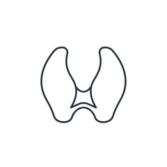 Obraz premium Minimalist Outline of a Human Pelvic Bone in Simple Line Art Style
