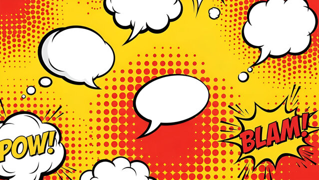 comic book explosion seamless pattern - Powered by Adobe