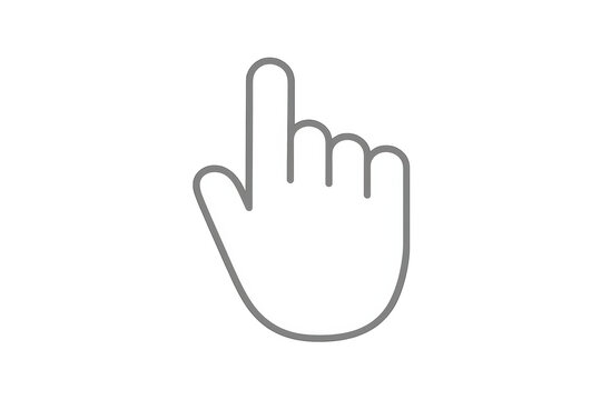 Hand cursor clicking an interface button, pointing to link, selecting an option with transparent background - Powered by Adobe