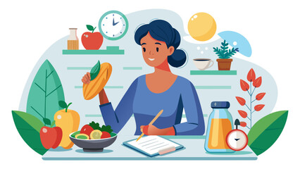 Healthy lifestyle and productivity Vector