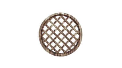 Round Wooden Lattice