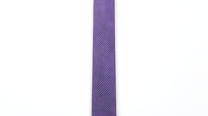 Solid purple necktie isolated on white background, showcasing bold elegance, luxury menswear, formal business fashion, and confident professional style.
