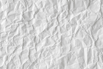 Fototapeta premium White background, close-up of the texture of white crumpled paper