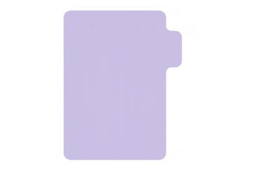 Pastel lavender file folder tab office stationery