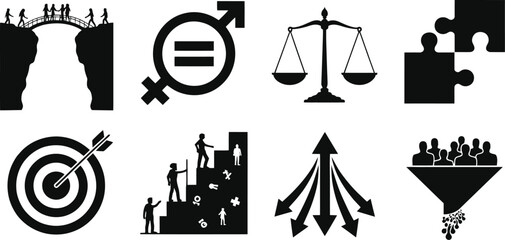 set of hand drawn illustrations