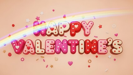 Celebrate valentine's day with sweet treats and colorful decorations