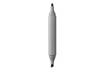Grey dual tip graphic marker pen