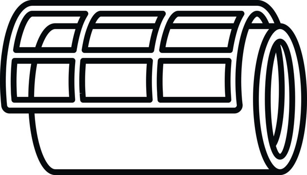 Air conditioner filter for ventilation systems, purifying air from dust and allergens