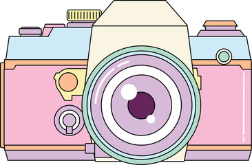 Retro Pastel Camera