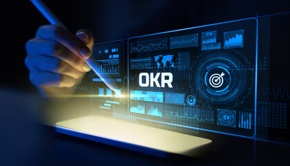 OKR Strategy and Digital Performance Dashboard for Ambitious Business Growth.