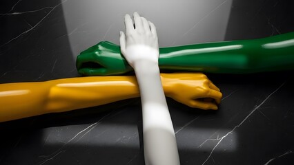 India republic day celebration symbolism with fork utensil tricolor