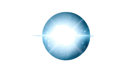 Glowing Orb with Light Rays