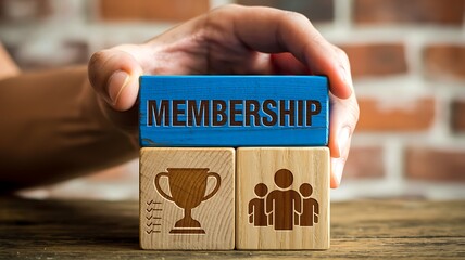 Membership reward and achievement business concept
