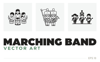 Marching Band logo template