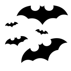 Halloween Vector Bat Silhouette Set for Spooky Designs