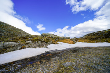 Nature at the M&ouml;lltal Glacier. Landscape in the mountains of Carinthia.