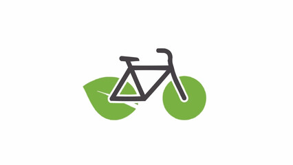 Simple bicycle with green wheels.