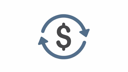 Obraz premium Dollar Sign Currency Exchange Symbol.
