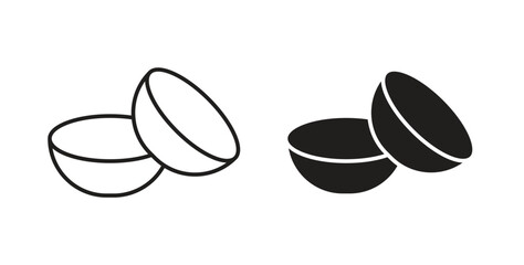 Fototapeta premium contact lenses icons Vector Symbol Design Illustration - for app or web. color editable