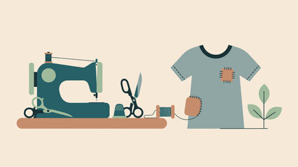 A stylized illustration of scissors cutting a shape, conveying creativity and precision in design.