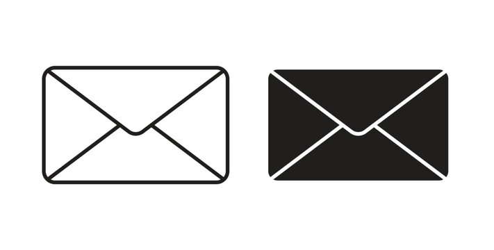 Email icons Vector Symbol Design Illustration - for app or web. color editable