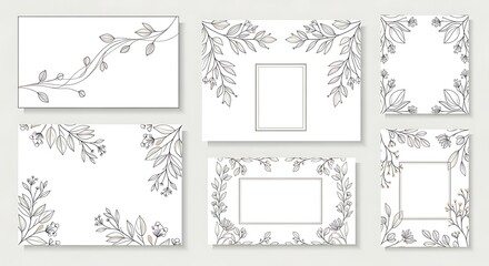 Elegant Floral Frame Designs.