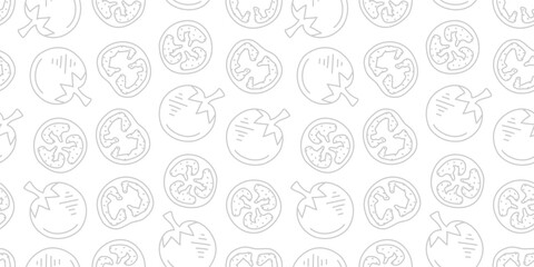 doodle tomato pattern Background. tomato doodle pattern background. seamless pattern tomato background.