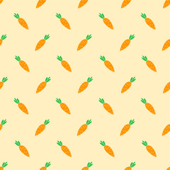 carrot pattern Background. seamless pattern carrot. carrot flat illustration background. seamless pattern of carrot.